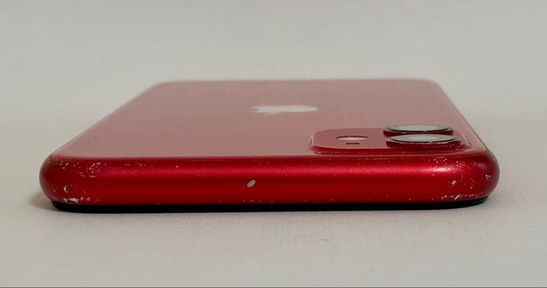 【画面修理歴有】【68％】【箱付き】iPhone11 レッド 128GB
