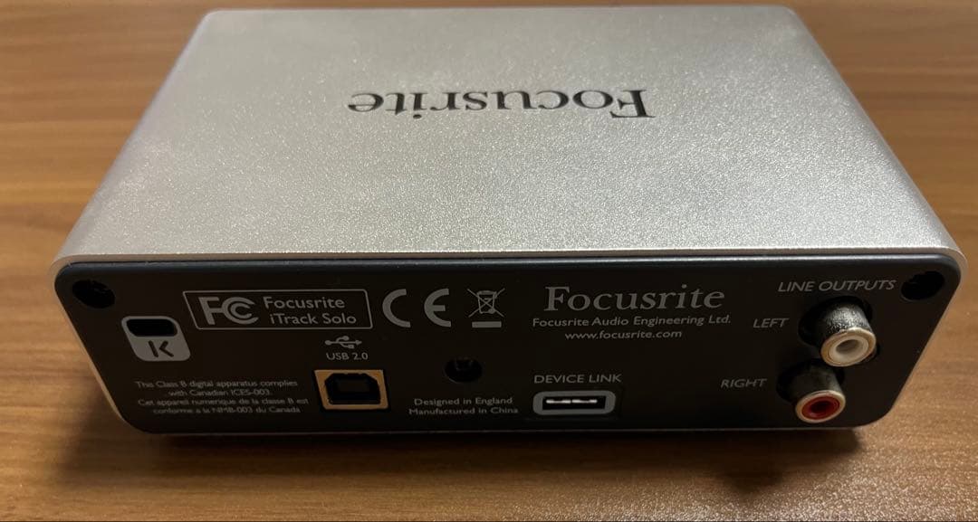 【美品】Focusrite iTrack Solo