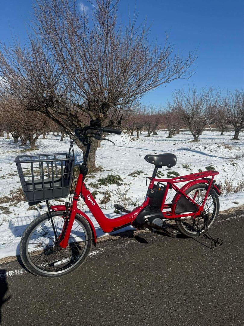 Guytto 赤 電動アシスト自転車 バスケット付き