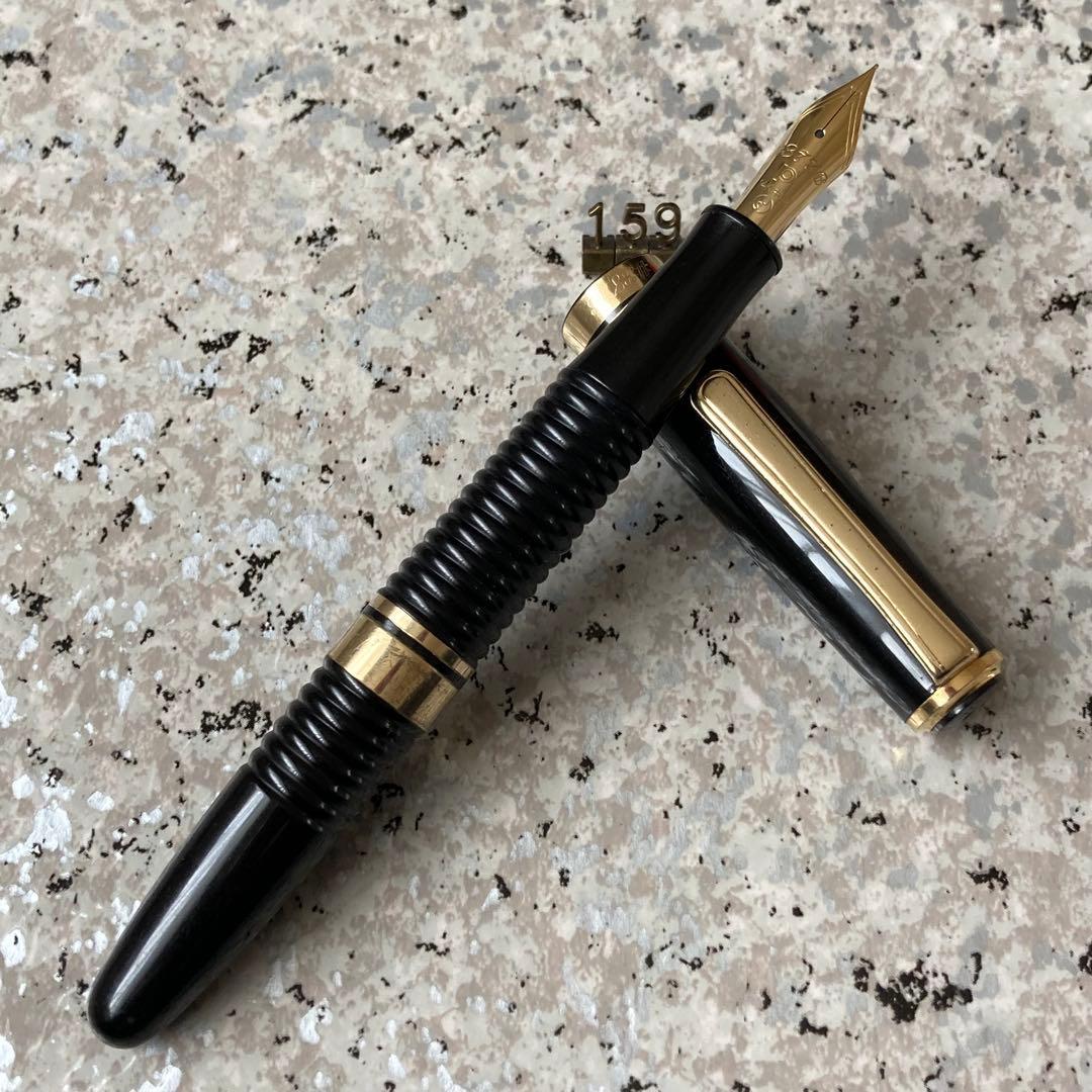 #159 オーバーホール済み 万年筆 PLATINUM ギャザード 14k