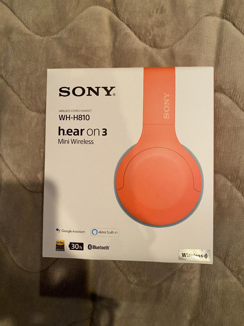 SONY WH-H810 ワイヤレスヘッドフォン オレンジ