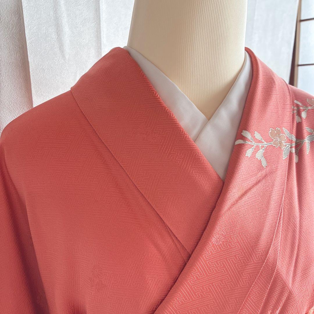 訪問着　フルセット　着物　トールサイズ　ロング丈　正絹　雅やか古典　G10