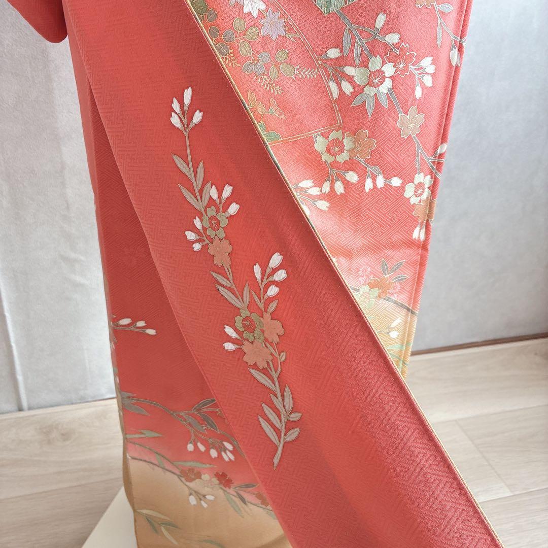 訪問着　フルセット　着物　トールサイズ　ロング丈　正絹　雅やか古典　G10