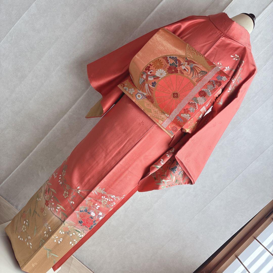 訪問着　フルセット　着物　トールサイズ　ロング丈　正絹　雅やか古典　G10