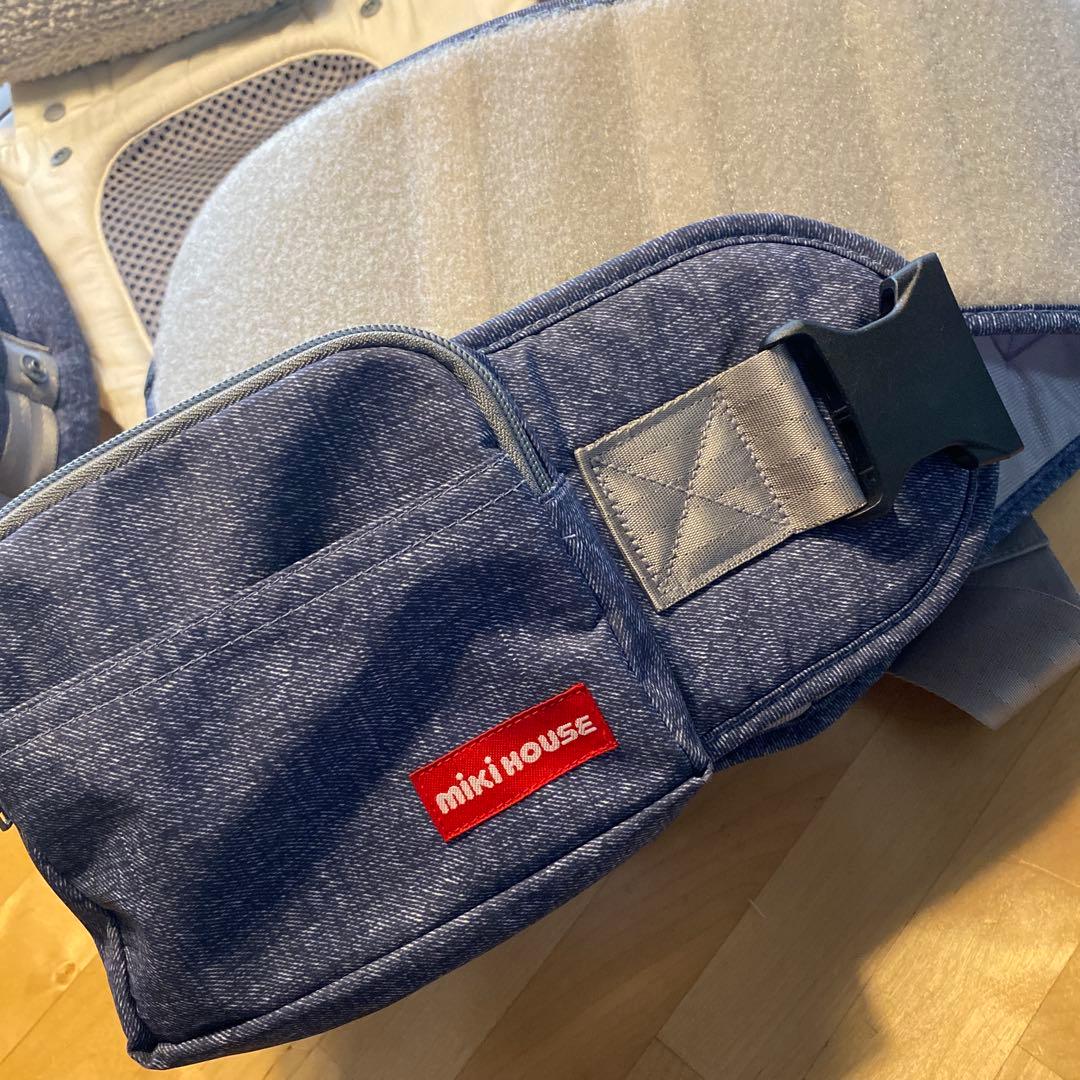 ミキハウス ベビーキャリア ポグネー　デニム調