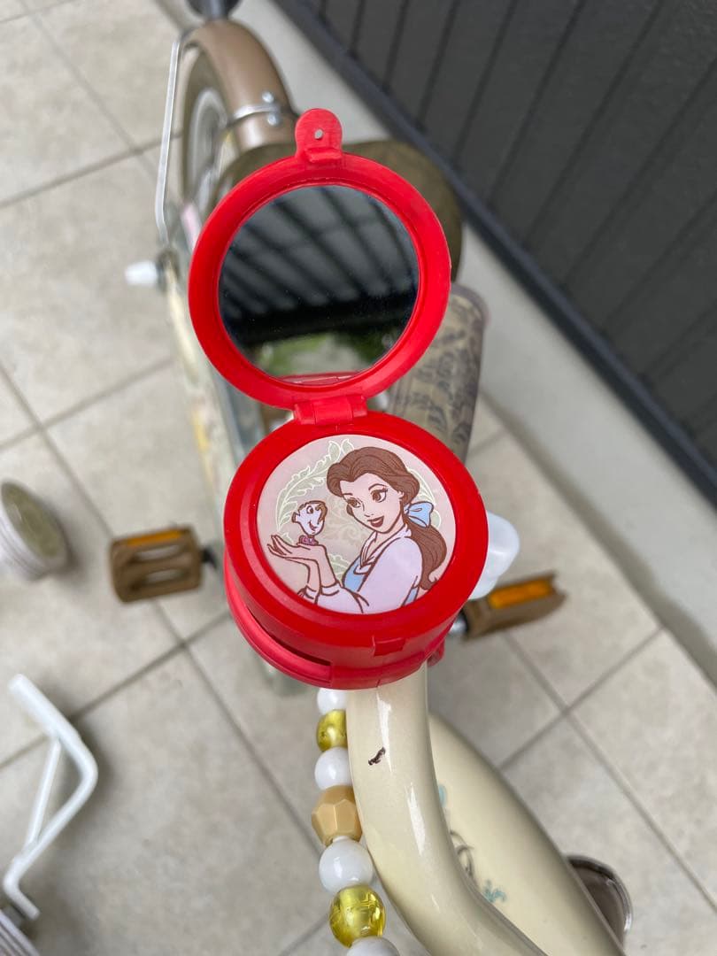 トイザらス 子供用自転車 旧型 ディズニー 美女と野獣 ベルS 補助輪付き自転車