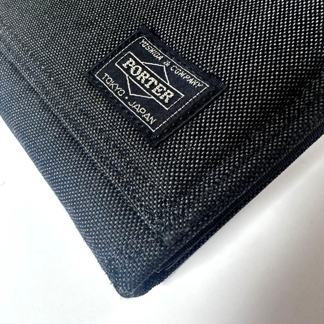 【美品】PORTER ドキュメントケース ビジネスバッグ 軽量 ロゴ