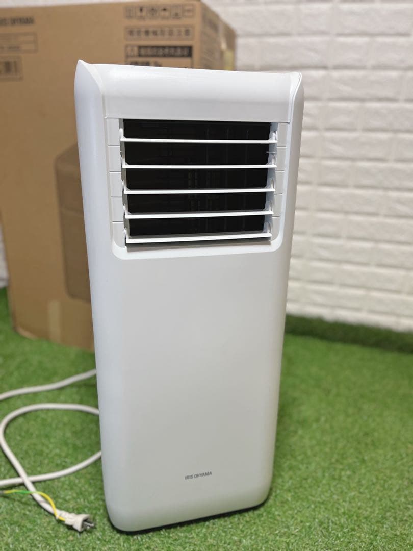 箱付IRIS OHYAMA ポータブルクーラー 冷風 除湿 換気 ノンドレン方式