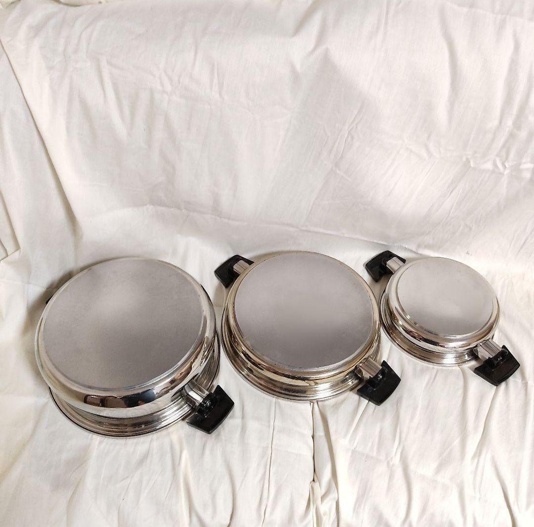 IH対応品　ロイヤルクイーン 6コート、大フライパン、小フライパン@