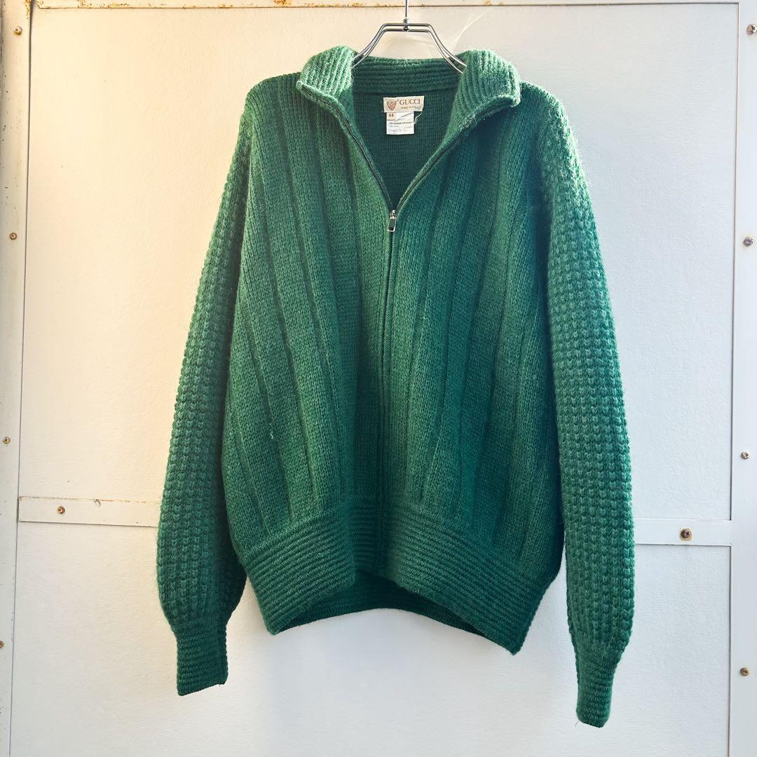 トップス 90s GUCCI zip up mohair knit