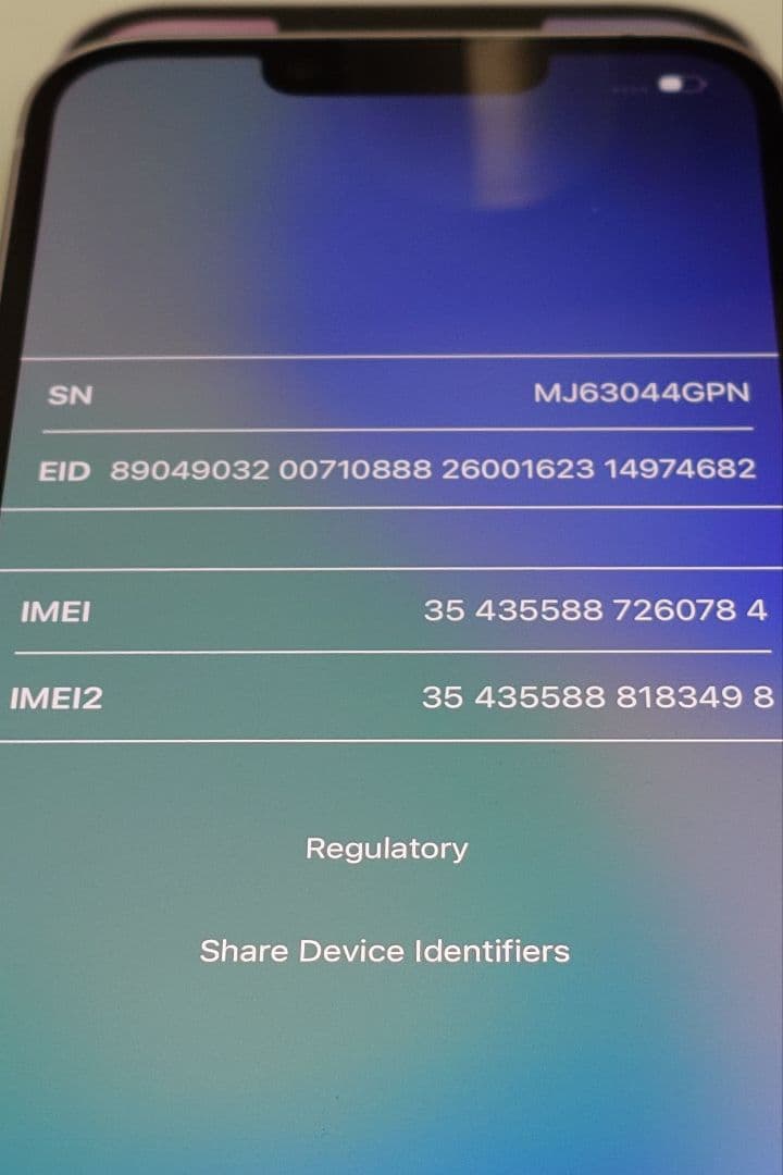 iPhone14 128GB パーブル 出品時点バッテリー100%
