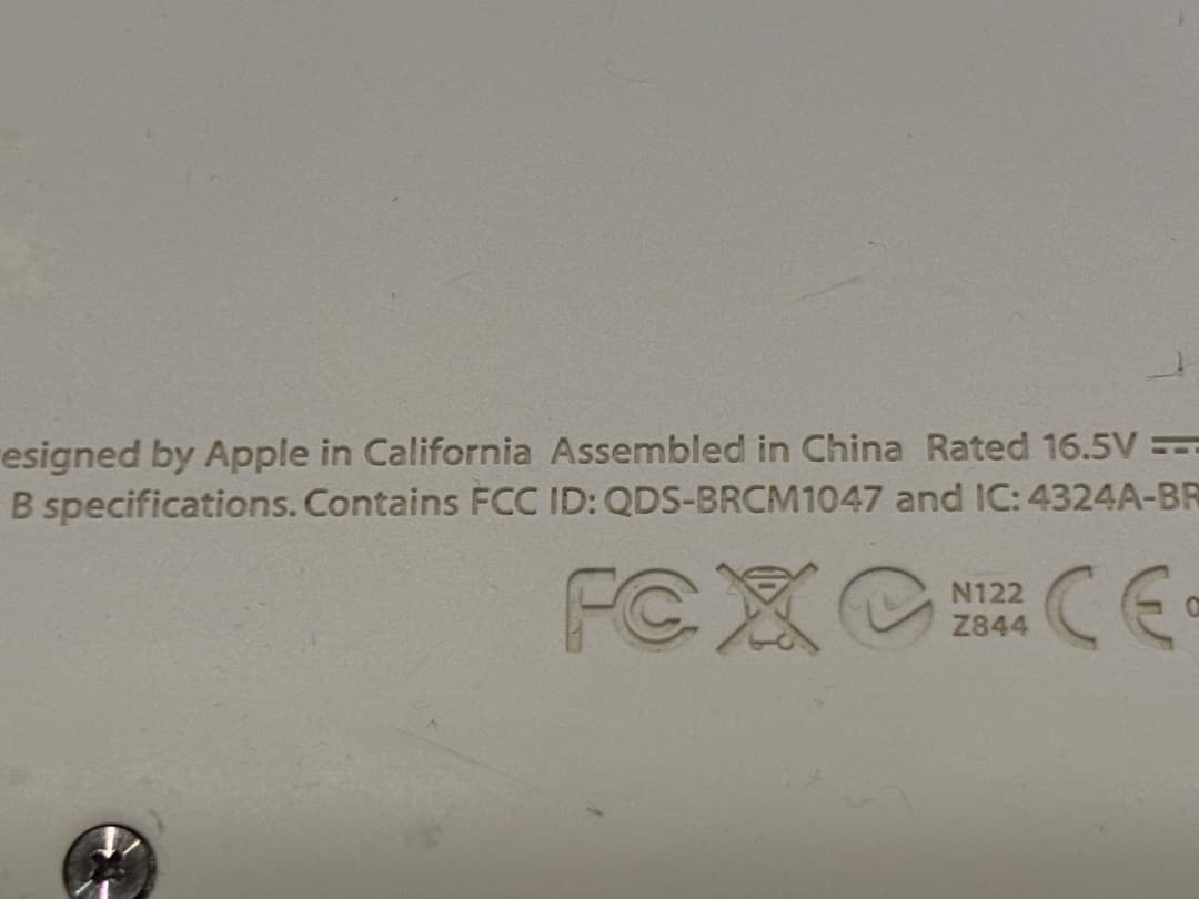 Apple MacBook 本体 Mac OS X  Leopard付属