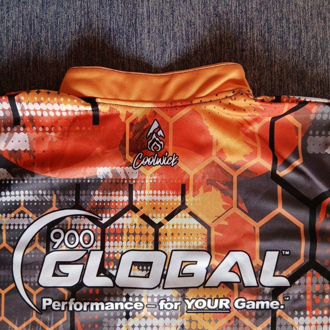 ✨新品✨GLOBAL900　Mサイズ　オレンジ　USA製　ボウリングウェア
