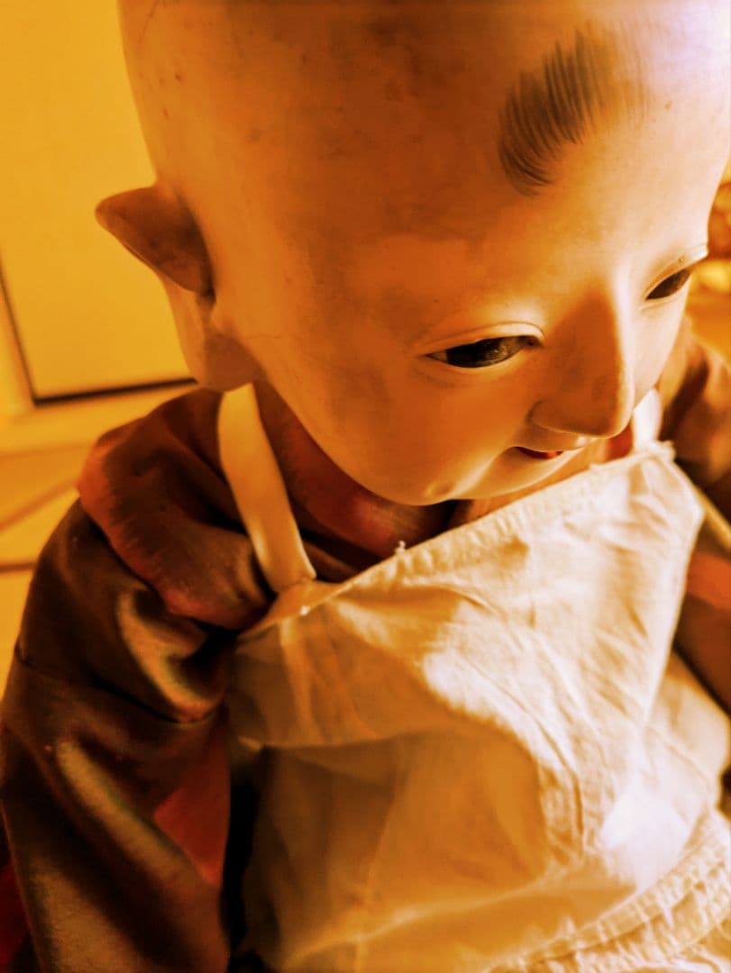 【お値下げ】　明治期　150年前　60センチ 市松人形　ビスクドール　抱き人形