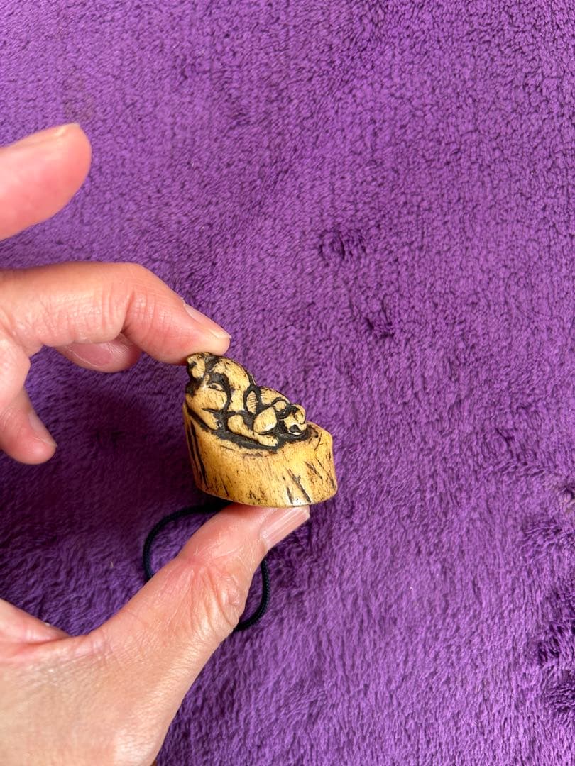 鳥の絵図 印籠 根付 銘有 インテリア 薬入れ 小物入れ アンティーク