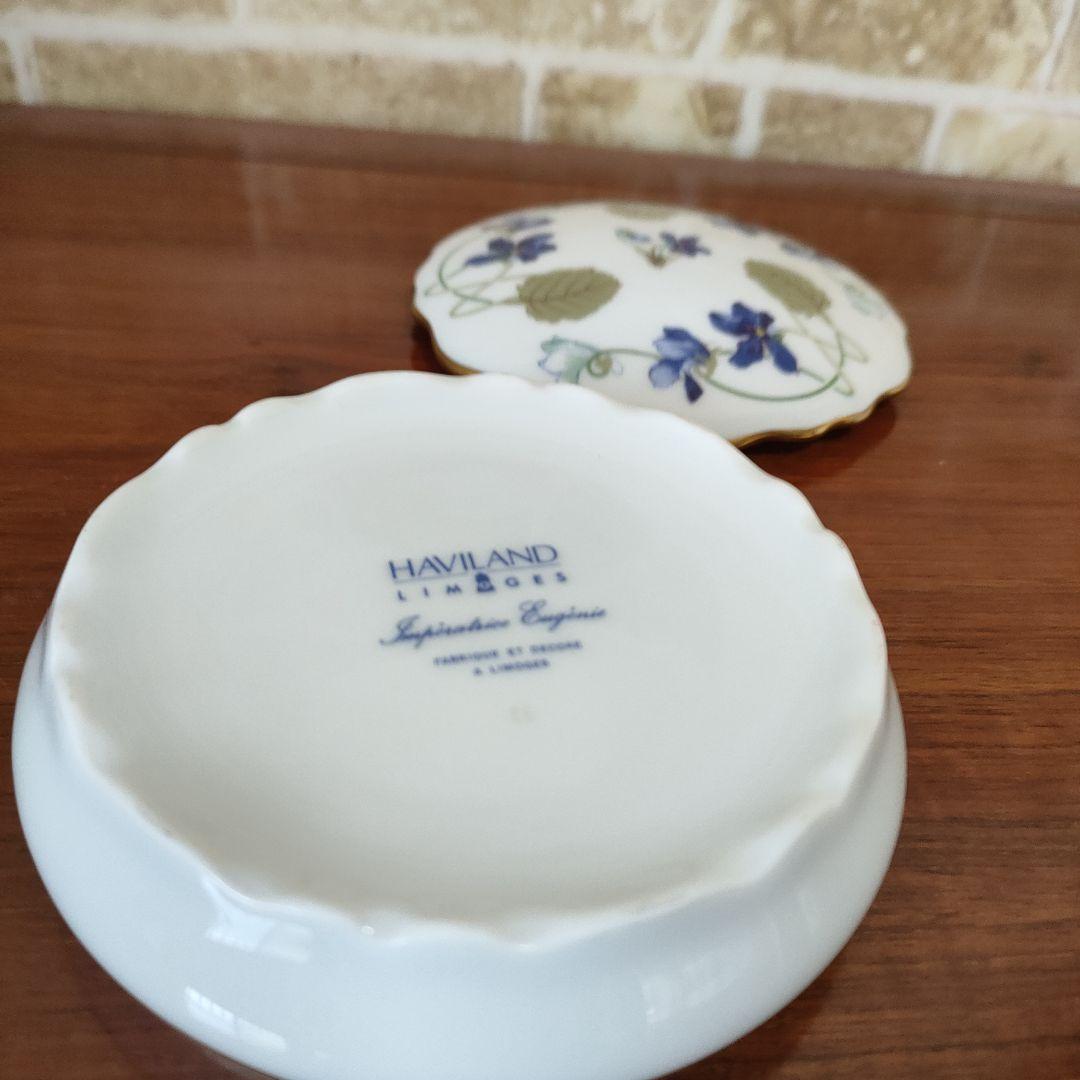 HAVILANDアビランド アンペラトリスユージェニー スクエアプレート小物入れ