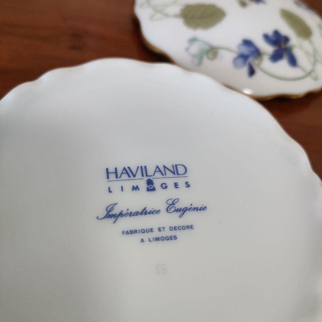 HAVILANDアビランド アンペラトリスユージェニー スクエアプレート小物入れ