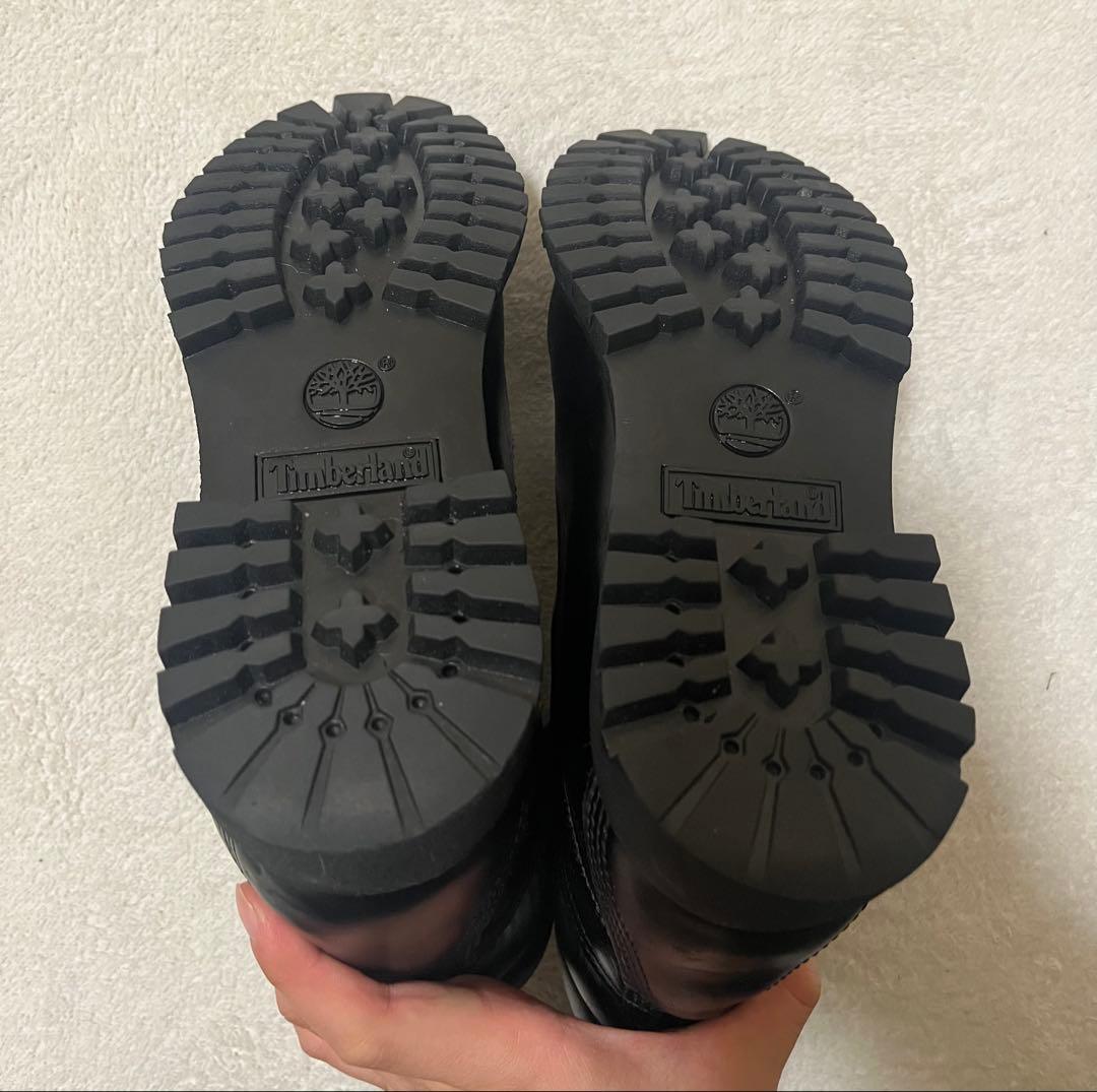 本革　timberland 6インチ　ブーツ　オールブラック　26㎝　レザー