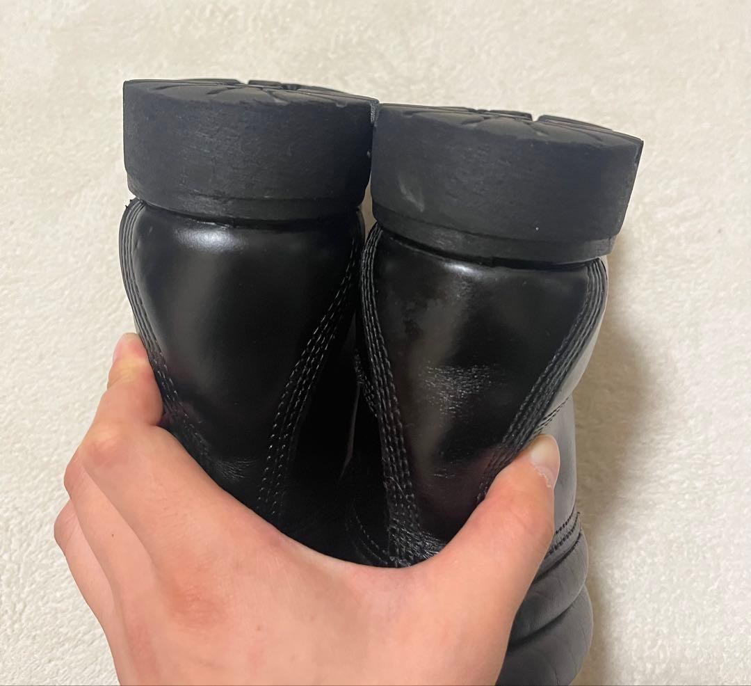 本革　timberland 6インチ　ブーツ　オールブラック　26㎝　レザー