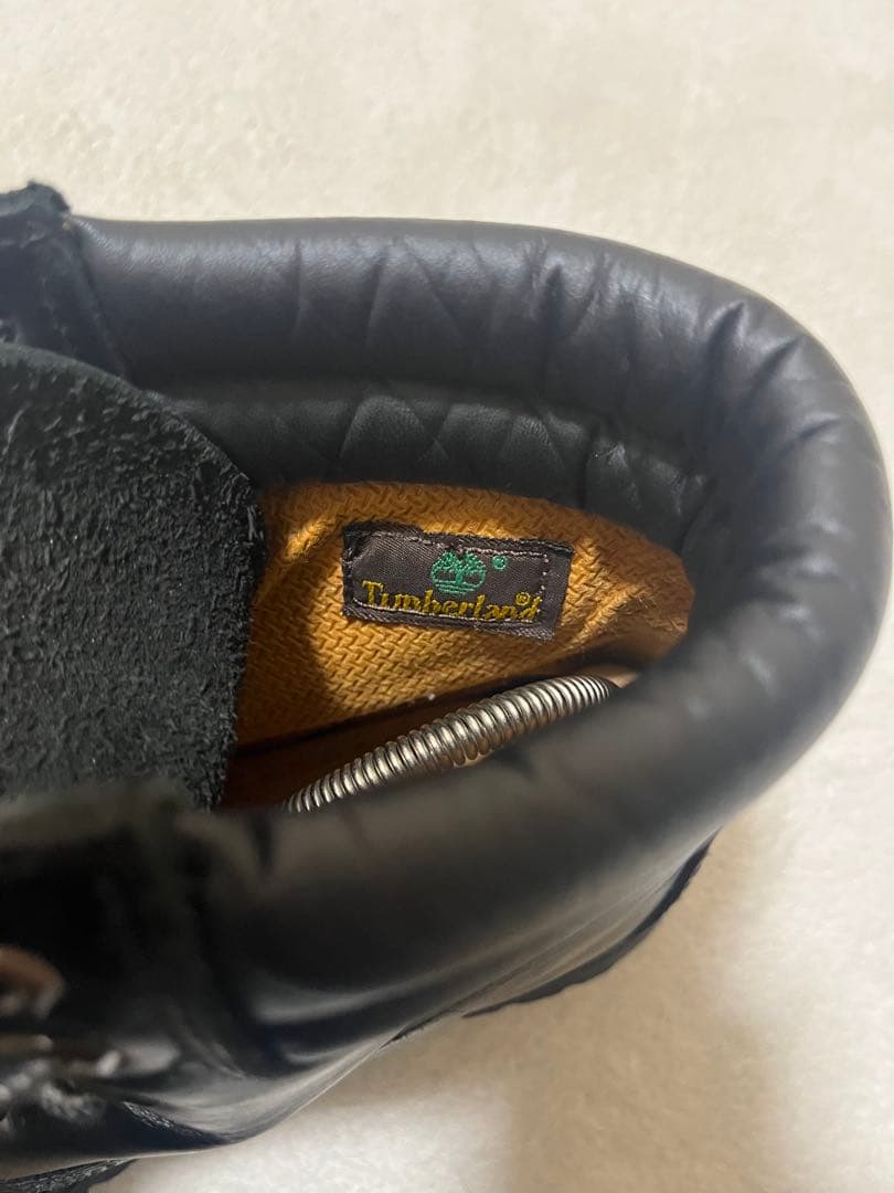 本革　timberland 6インチ　ブーツ　オールブラック　26㎝　レザー