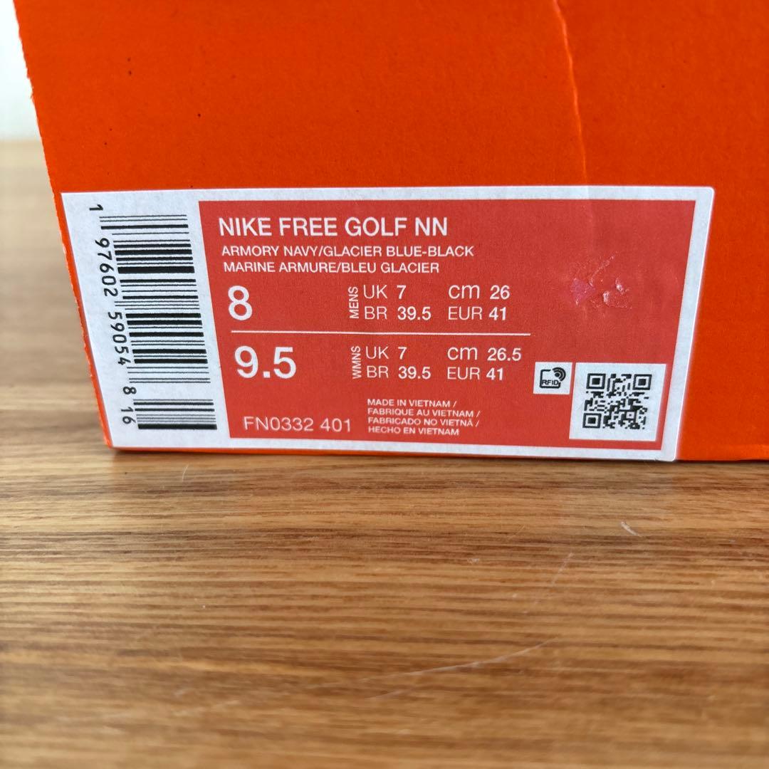 26　ナイキ　ゴルフ　シューズ　スパイクレス　アーモリーネイビー FN0332
