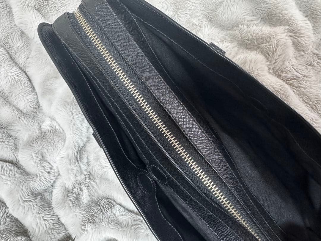 【新品】COACH レザービジネスバッククロスグレイン