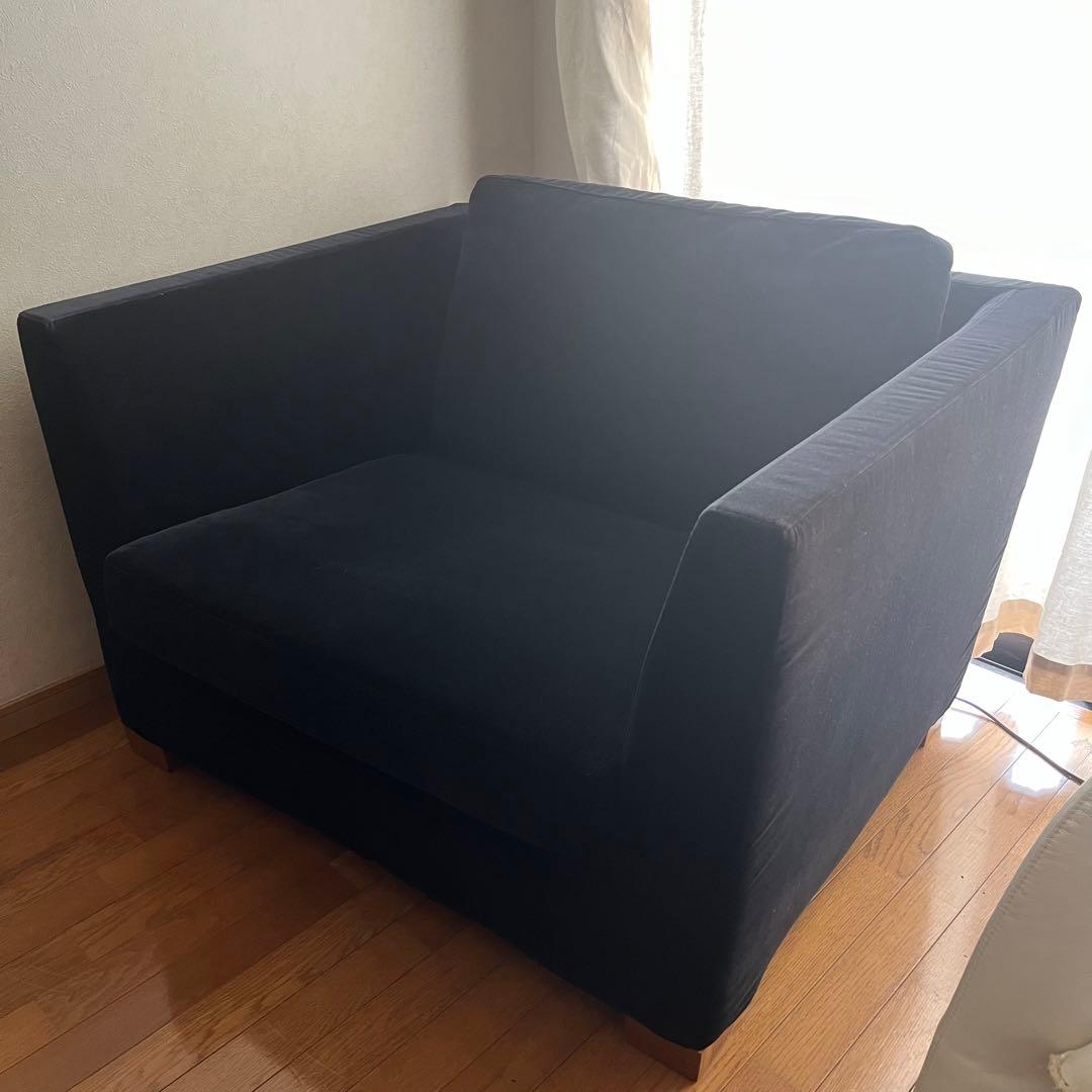 【送料込み】【匿名配送】IKEA ストックホルム　1人　ソファ（大きめ）