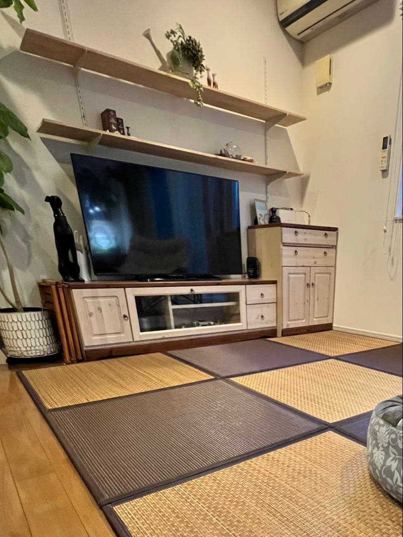 ナチュラルウッド パソコンデスク 引き出し付き　北欧インテリア　国産