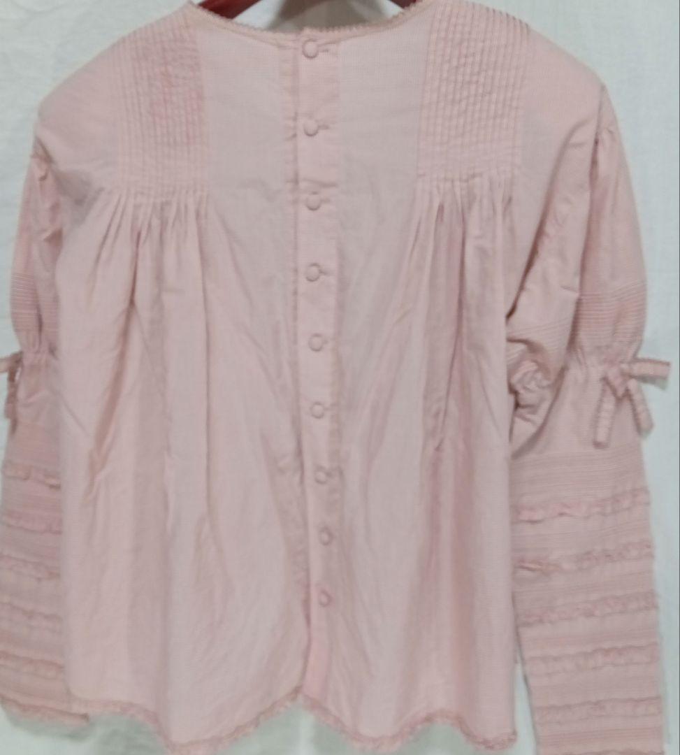 c*y様 カネコイサオ ブラウス マトンスリーブ ギンガムチェック 花柄刺繍