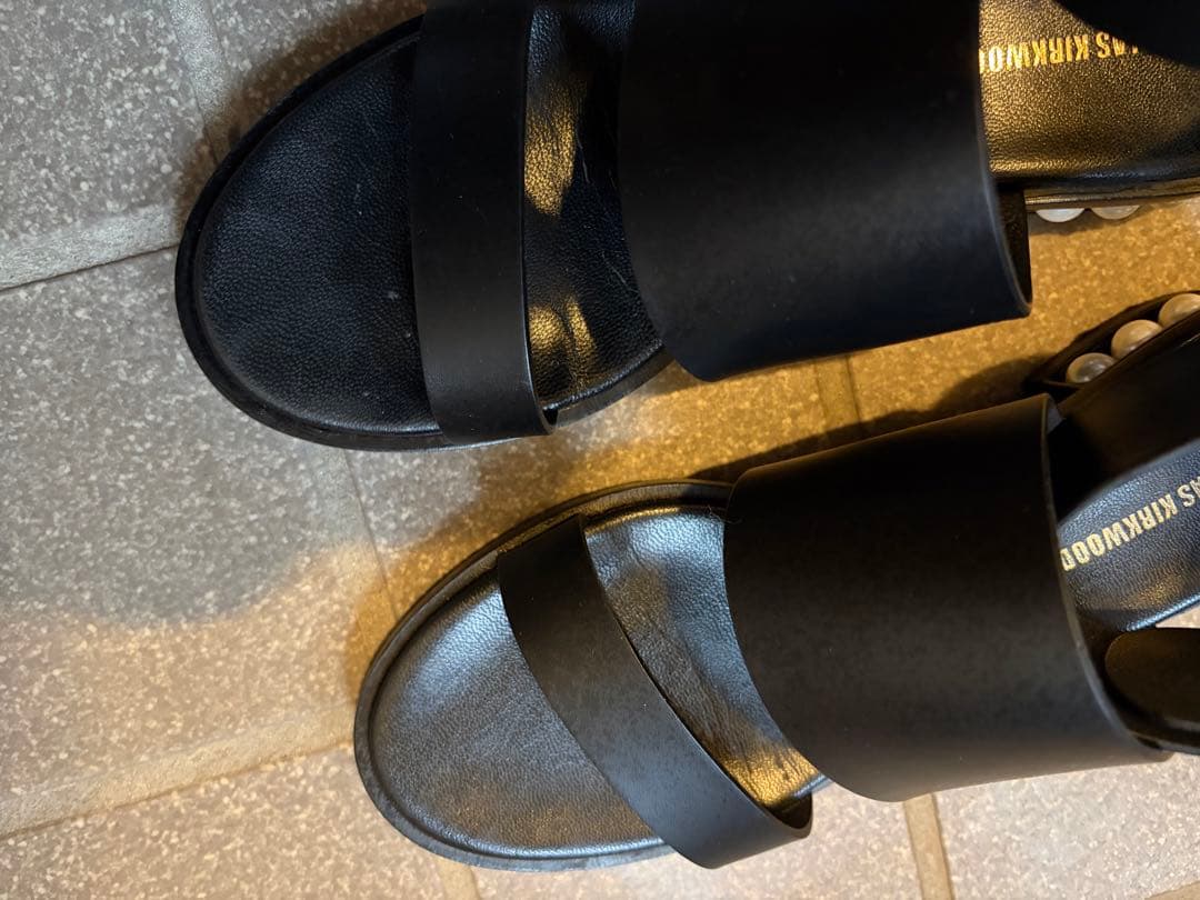 ニコラスカークウッド　パールソール　サンダル　黒　36