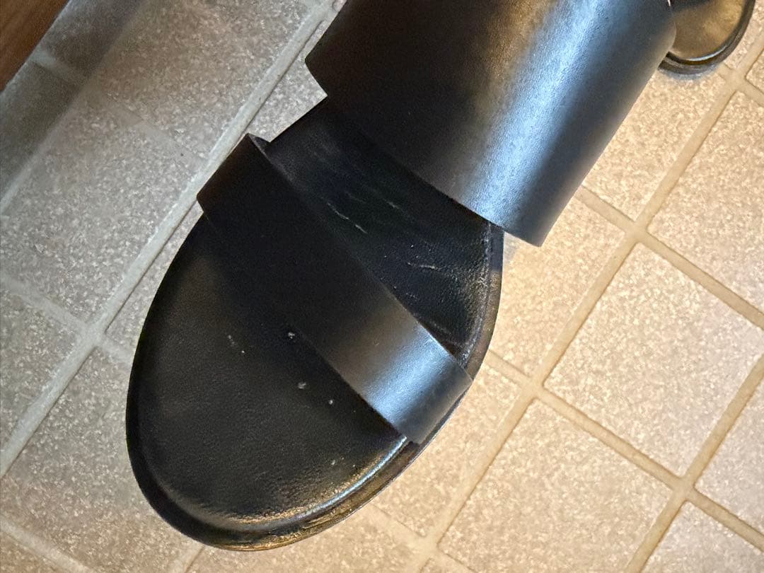 ニコラスカークウッド　パールソール　サンダル　黒　36