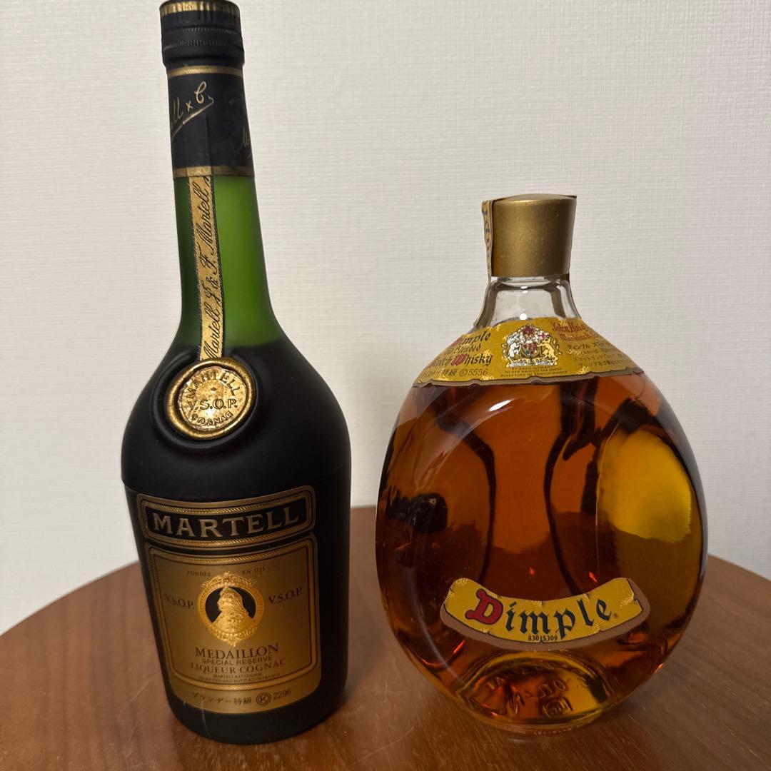 【未開栓・特級】マーテル V.S.O.P. & ディンプル ウイスキー セット