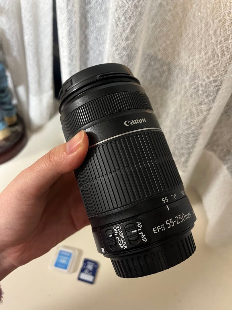 Canon EF-S 18-55mm, EF-S 55-250mm ＋SDカード