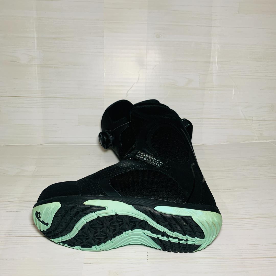 女性用スノーボードブーツ Boaシステム ブラック #0295