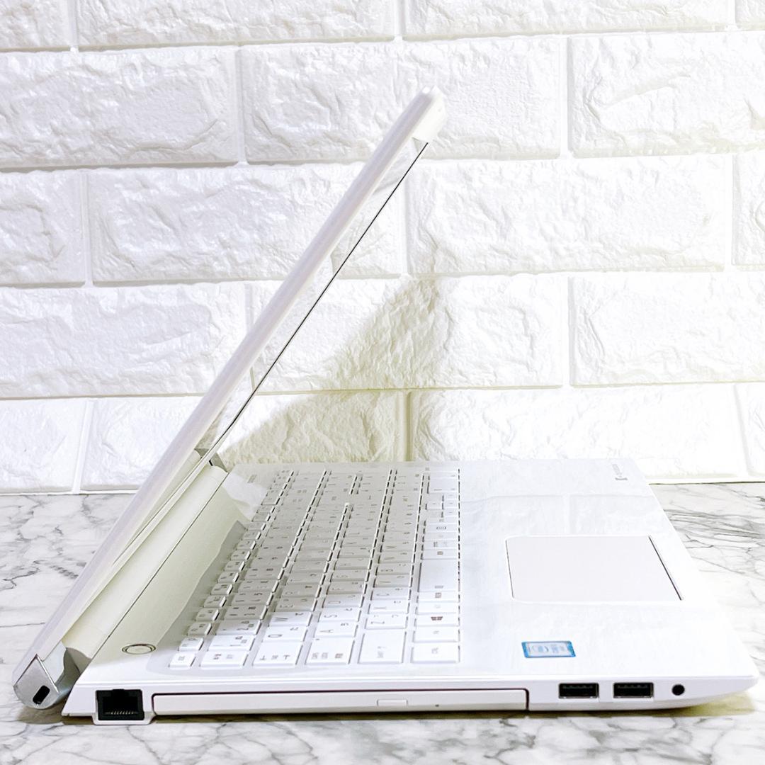 美品✨Windows11✨新品爆速SSD薄型ノートパソコン白✨カメラ・オフィス付