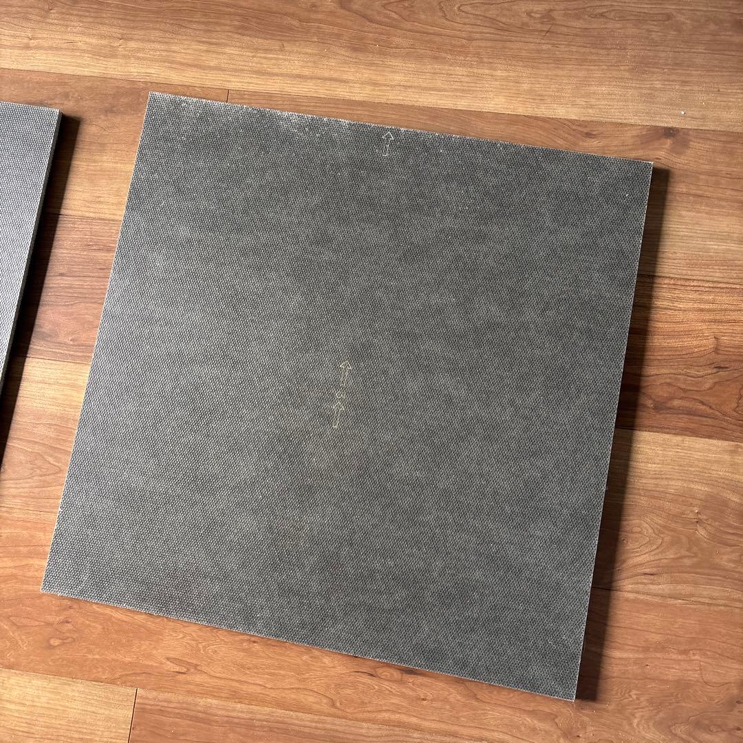 防音　防ダニ　防炎　洗えるカーペット　茶　静床ライト 品番N20 12枚セット