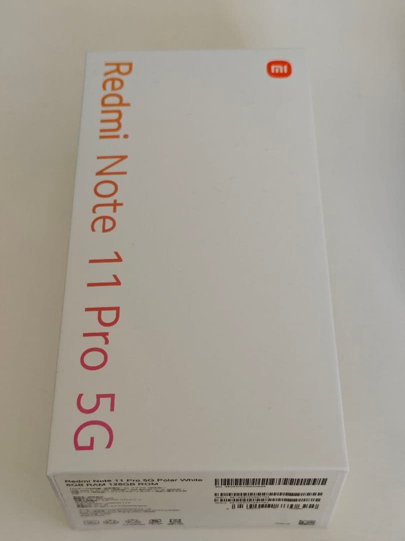 Xiaomi Redmi Note 11 Pro 5G 本体ホワイト