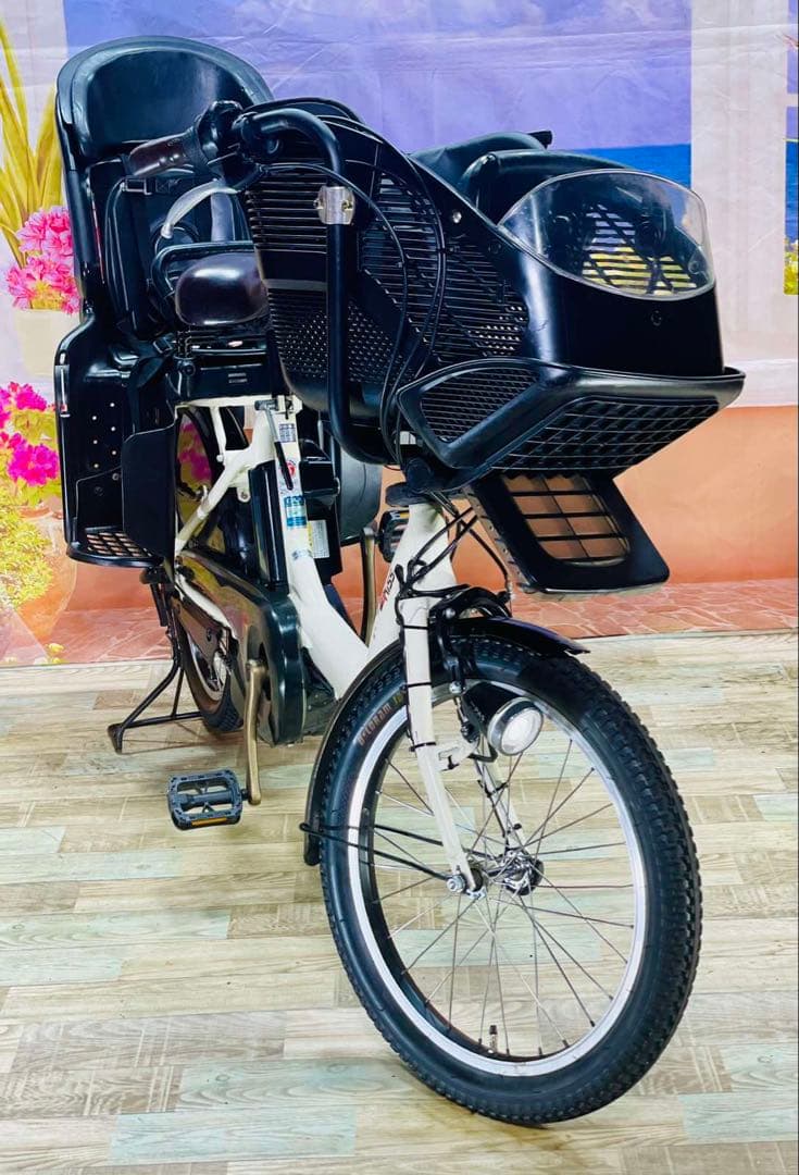 パスキス12AH⭐️人気モデル！ヤマハ子供乗せ電動アシスト自転車Y2834