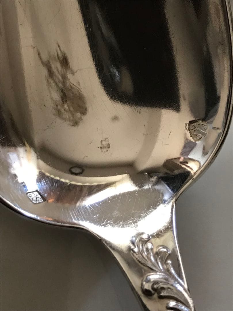 クリストフル／純銀（スターリングシルバー）フォーク&スプーン １組「マルリー」