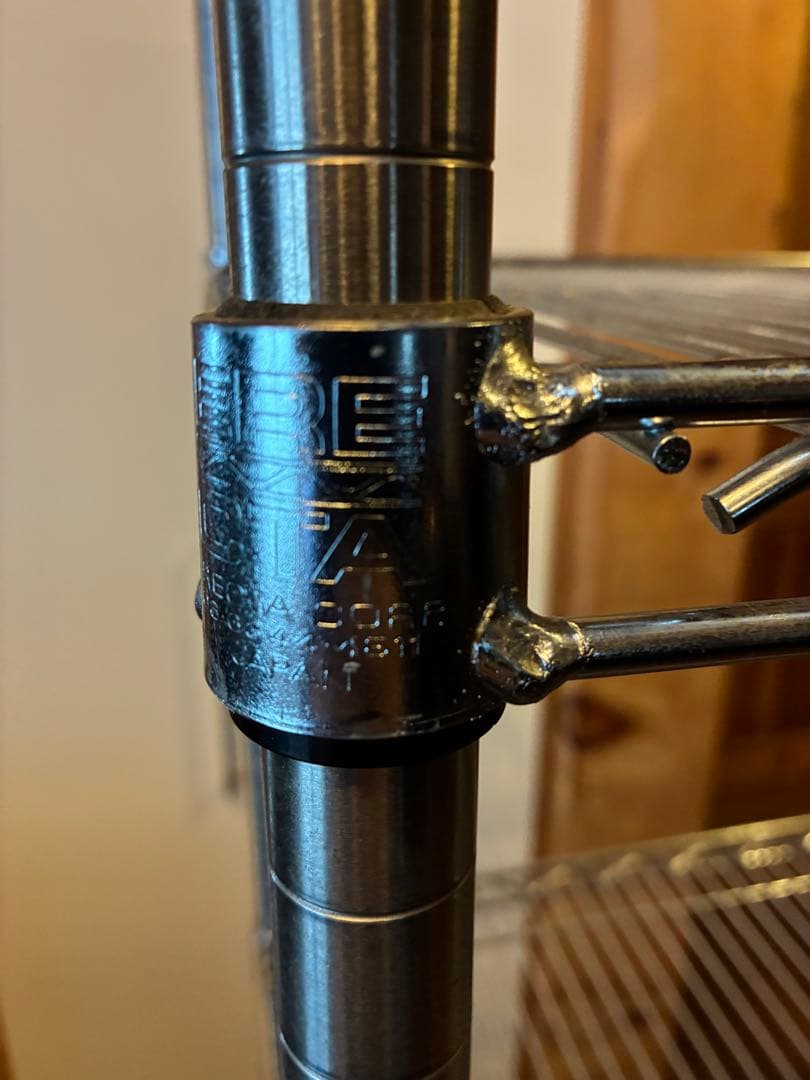 エレクター ラック 4段 幅120×奥46×高160cm 業務用ワイヤーシェルフ