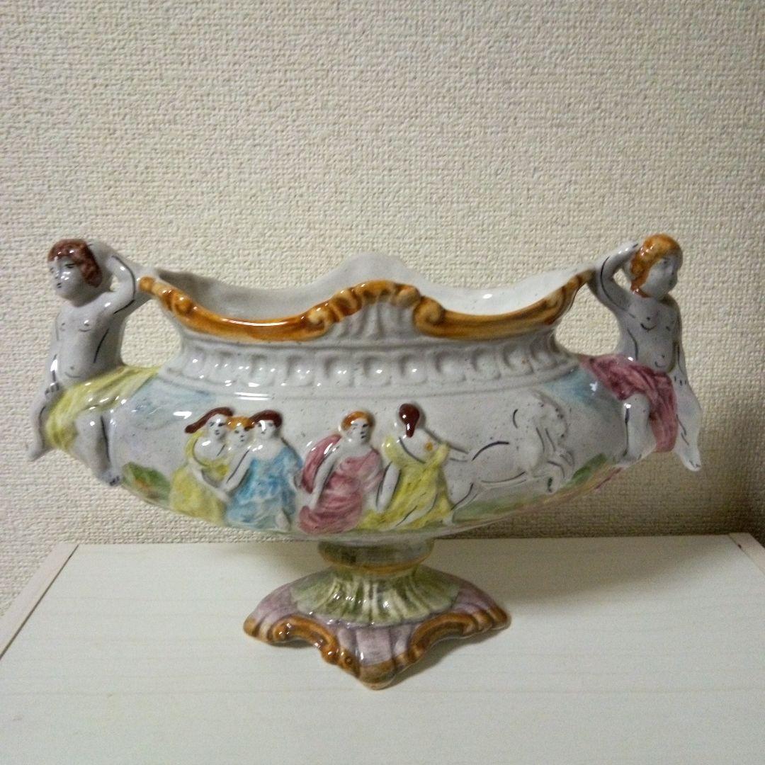 CAPODIMONTEカポディモンテ　イタリア陶器　ヴィンテージ　花瓶