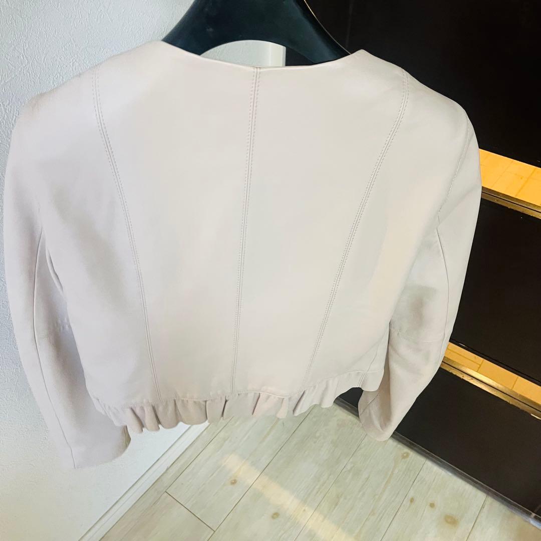 新品☆ ANAYI ラムレザークルー　ジャケット/セオリー、23区、ロペ