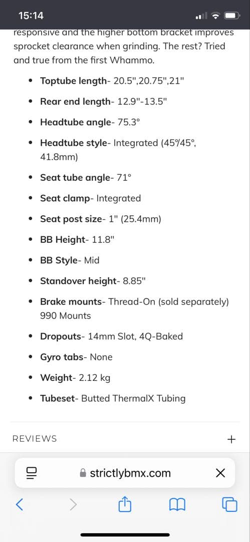 S&M BIKES whamo v2 20.75 USA製