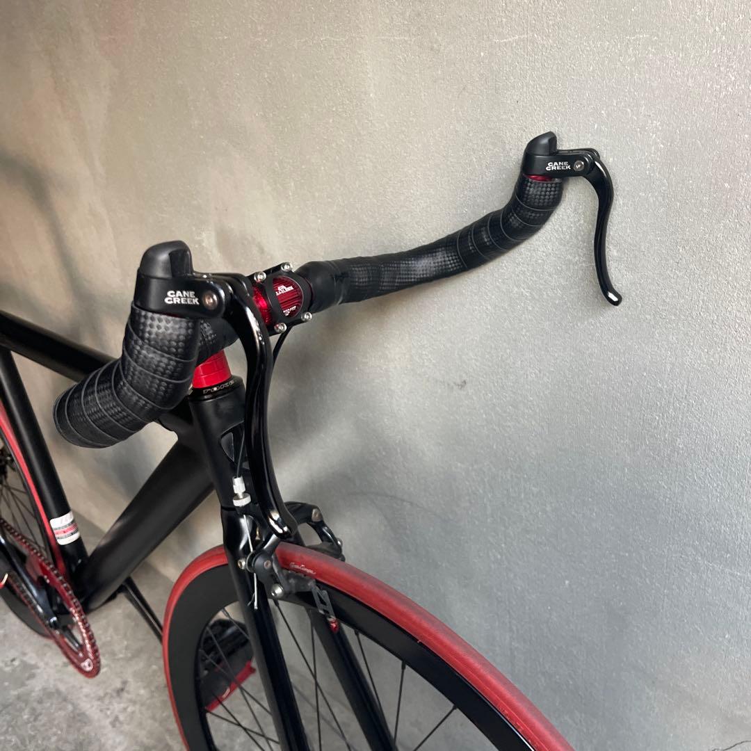 関東圏限定販売　美品　LEADER 725 ピストバイク ブラック/レッド