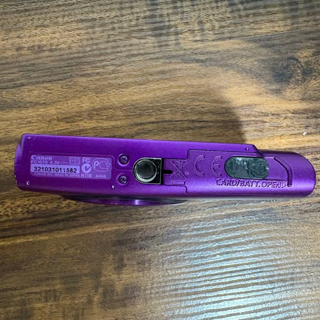 【動作品】Canon IXY 600F コンデジ パープル 作例あり