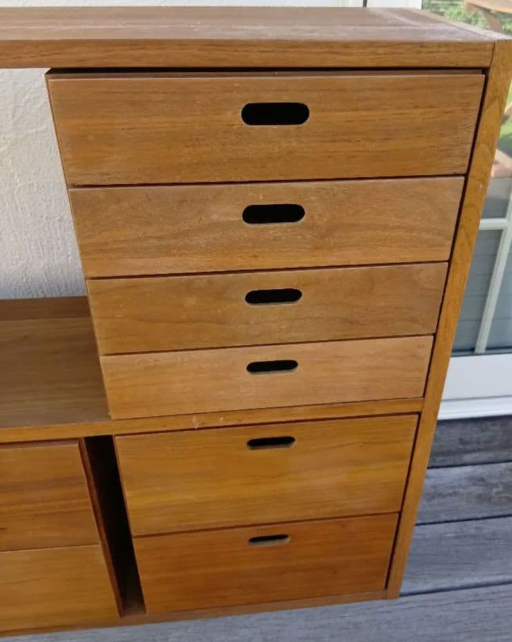 スタッキングシェルフ　木製ラック 無印 ウォールナット