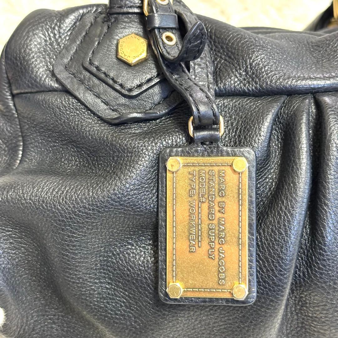 マークバイマークジェイコブス 2way ハンドバッグ レザー ブラック y2k