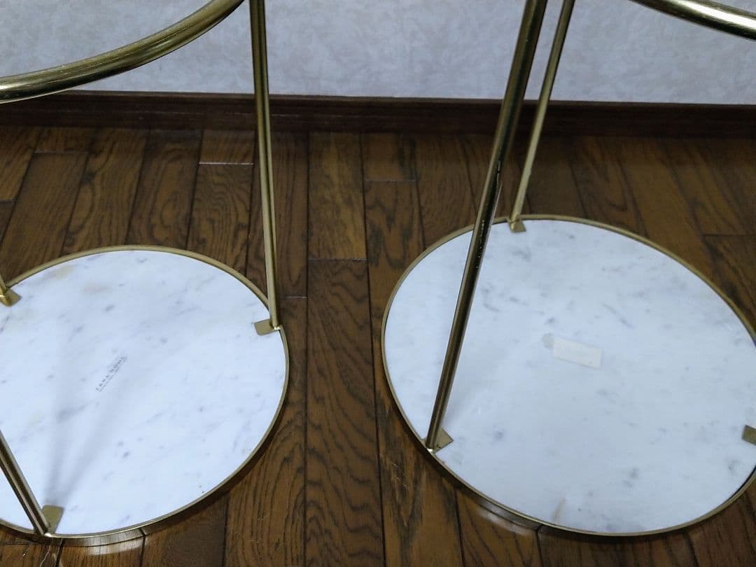 zara ザラホーム・大理石ネストテーブル・丸テーブル・大理石