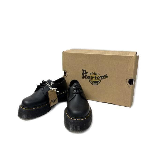 【期間限定価格】ドクターマーチン 厚底 レザー(25.0cm)黒180210