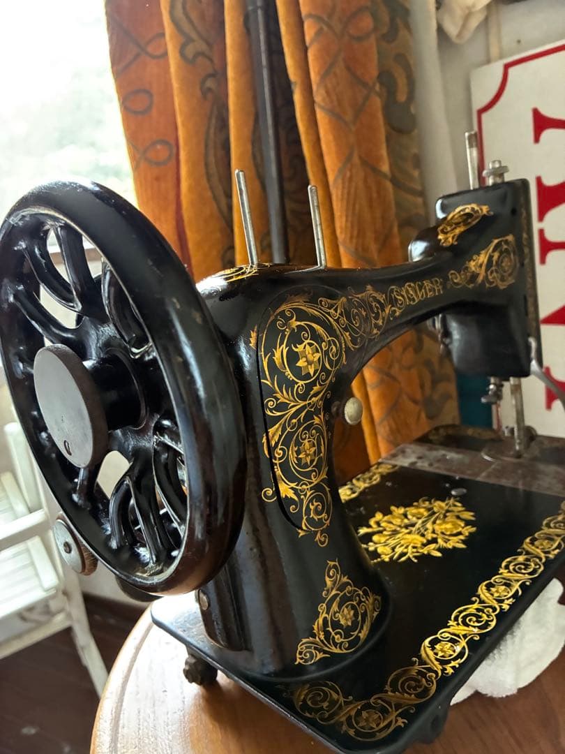 フランス　アンティーク　シンガー　Singer ミシン　1800年代　美品　レア